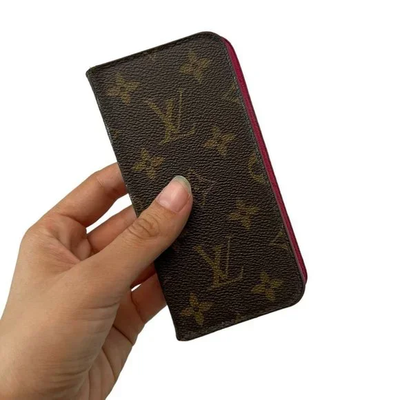 Authentic Louis Vuitton Cell Phone Case Brown Monogram Used LV​​ - Picture 4 of 10